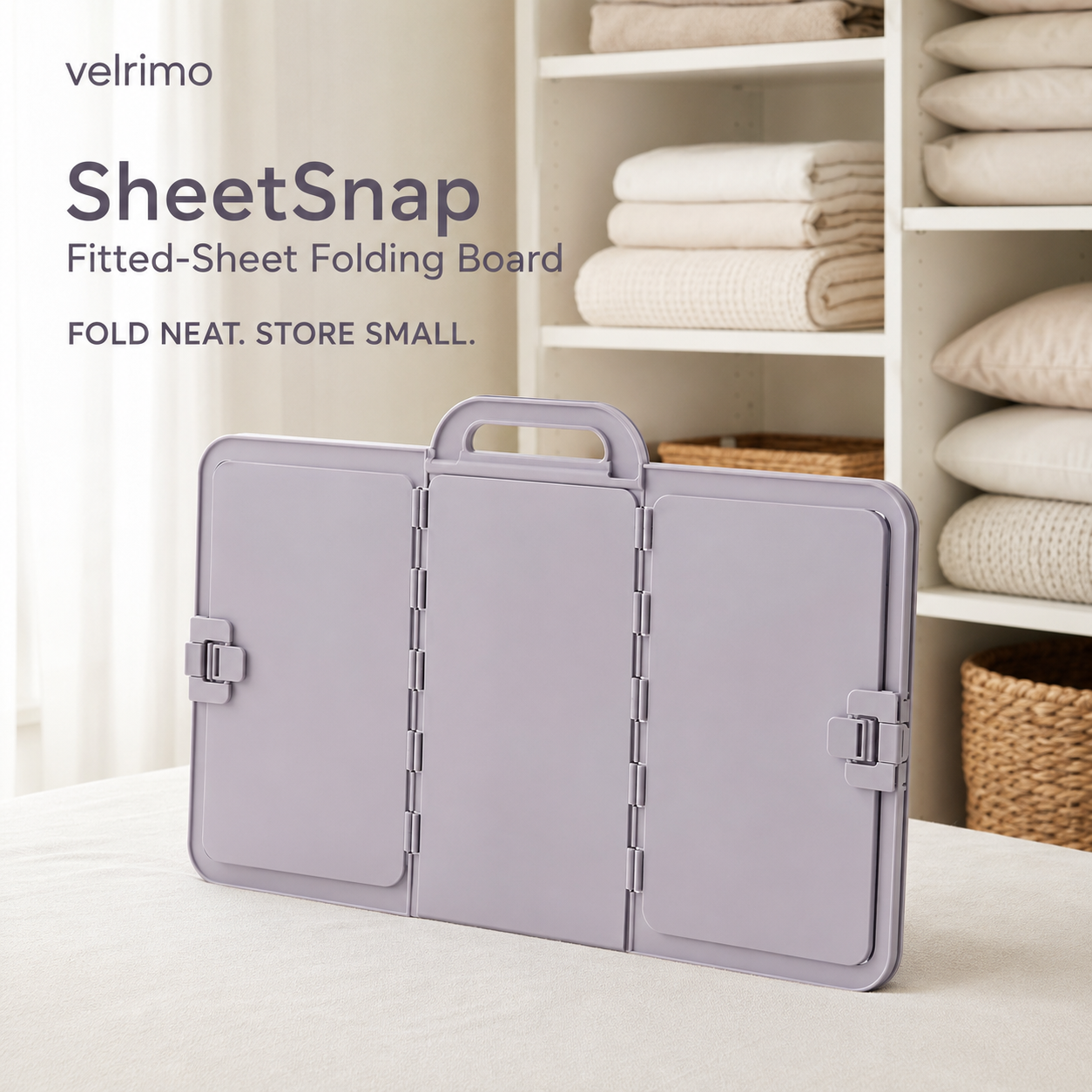 Velrimo SheetSnap Fitted-Sheet Folding Board