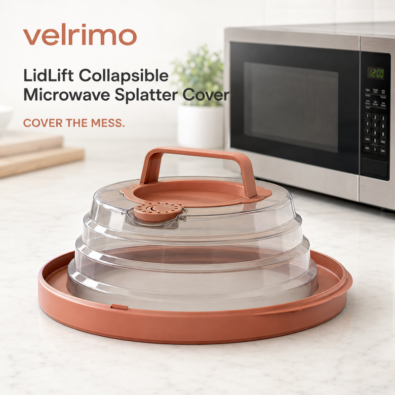 Velrimo LidLift Collapsible Microwave Splatter Cover