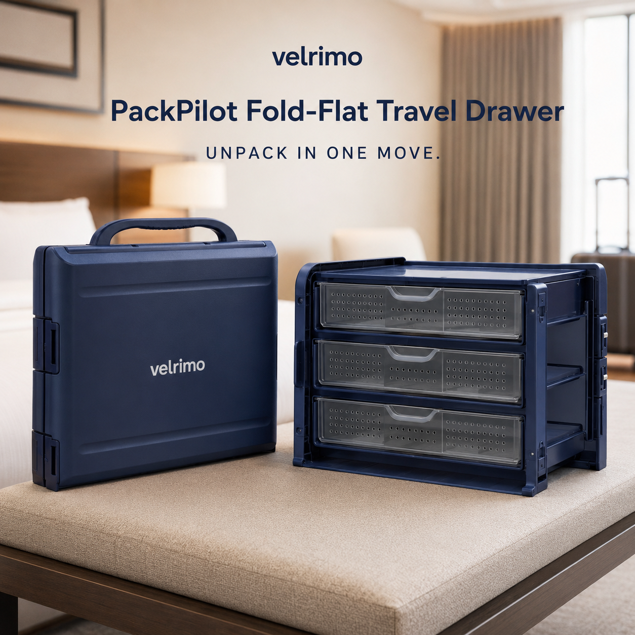 Velrimo PackPilot Fold-Flat Travel Drawer
