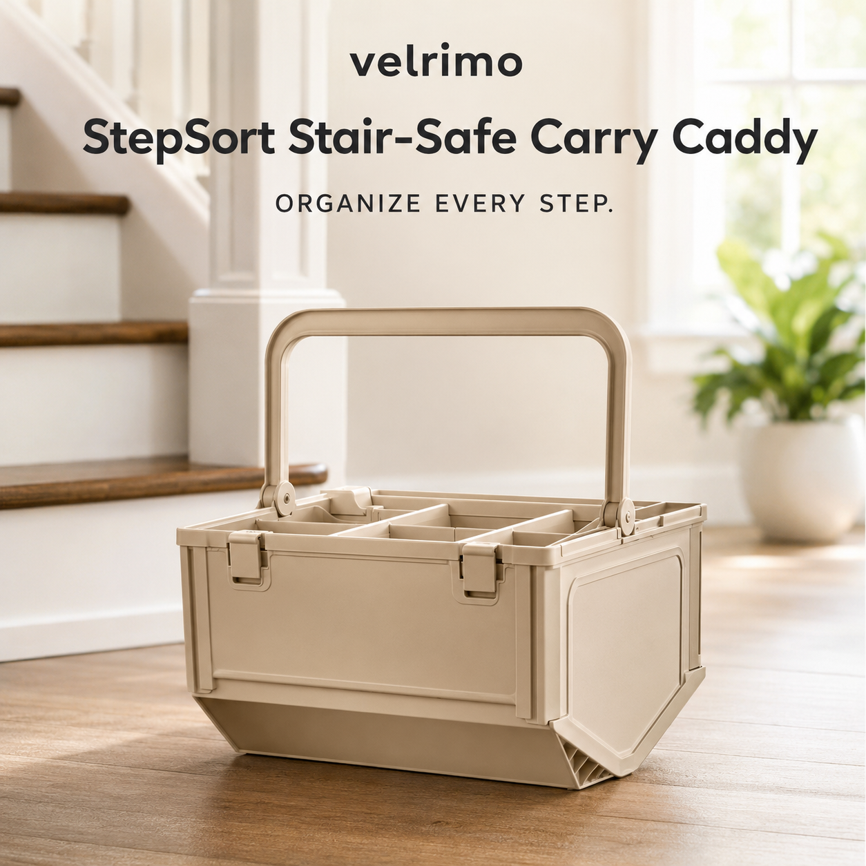 Velrimo StepSort Stair-Safe Carry Caddy