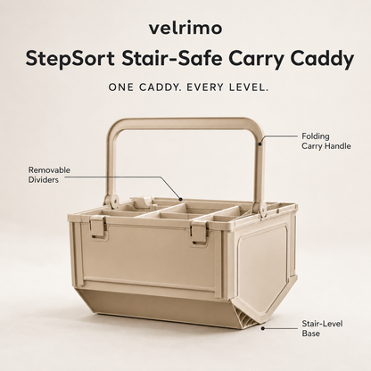 Velrimo StepSort Stair-Safe Carry Caddy