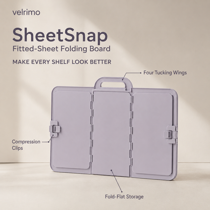 Velrimo SheetSnap Fitted-Sheet Folding Board