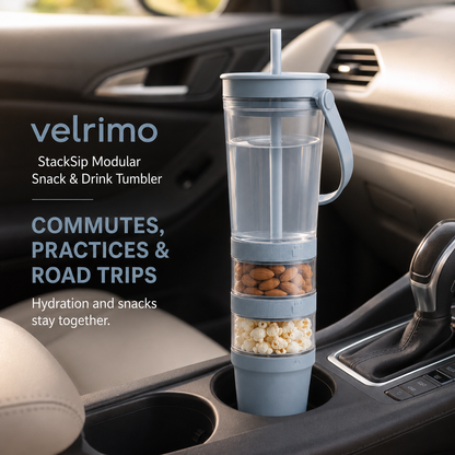 Velrimo StackSip Modular Snack & Drink Tumbler