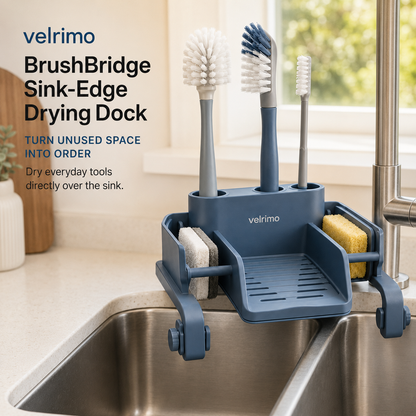 Velrimo BrushBridge Sink-Edge Drying Dock