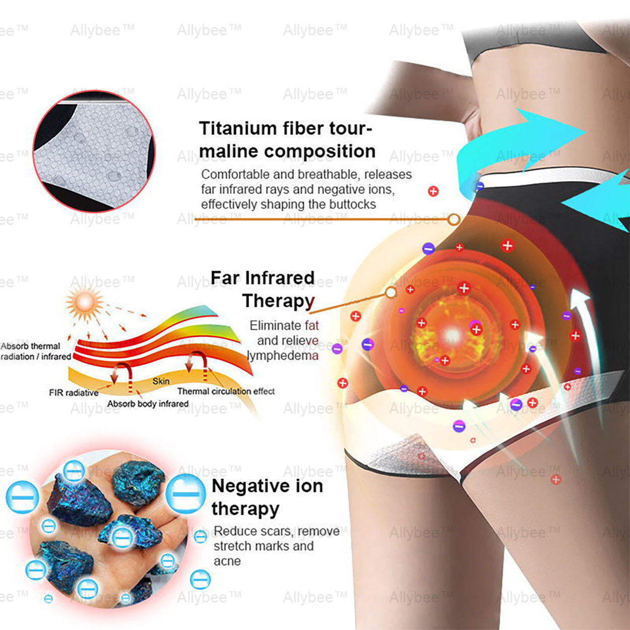 Mayo Clinic Official: Medical Grade Titanium Fiber Self-heating Tourmaline Shaping Shorts💌: Lymphedema, Varicose Veins, Scars and Stretch Marks, Gynecological Issues, Acne, Butt Sculpting