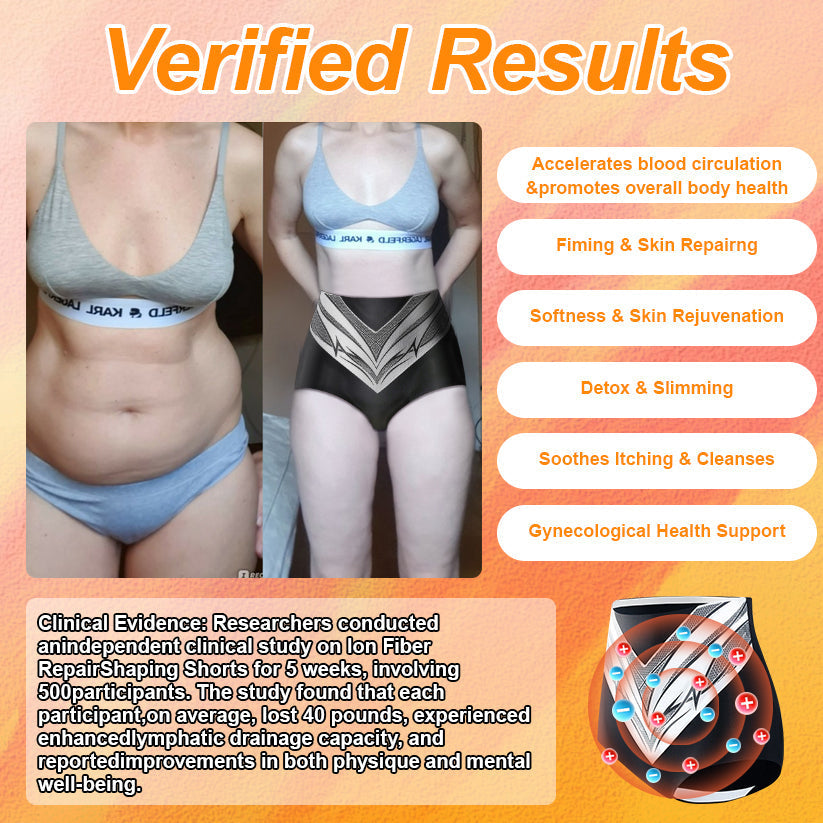 Mayo Clinic Official: Medical Grade Titanium Fiber Self-heating Tourmaline Shaping Shorts💌: Lymphedema, Varicose Veins, Scars and Stretch Marks, Gynecological Issues, Acne, Butt Sculpting